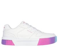 Skechers Girls Jade Sneaker in White, Size 12 | Synthetic, Machine Washable