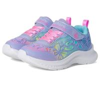SKECHERS GIRLS TRAINERS JUMPSTERS 2.0 BUTTERFLY SHOES JUNIOR KIDS SPORTS PE