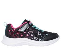 Skechers Jumpsters 2.0 Butterfly Flush Sneaker, Black KPU/Multi Trim, 10.5 UK Child