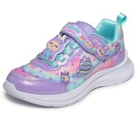Skechers Girl's JUMPSTERS Cutie Critters Trainers, Lavender Textile/Multi Synthetic, 9.5 UK Child