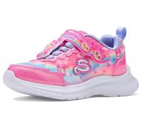 Skechers Girl's JUMPSTERS Cutie Critters Trainers, Pink Textile/Multi Synthetic, 2 UK Child