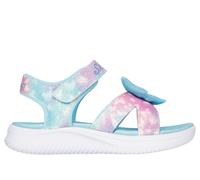 Skechers Baby Girls Jumpsters Sandal Butterfly Brites Flat, Blue, 9.5 UK Child