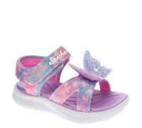 Skechers Girl's Jumpsters Sandal-Butterfly Brites, Lavender Multi, 3 Little Kid