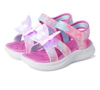 Skechers Girl's Jumpsters Sandal Butterfly Brites Sandals, Pink Sparkle Synthetic/Multi Trim, 11 UK