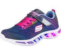 Skechers Girl's Litebeams-gleam N'dream Trainers, Blue Navy Multi Nvmt, 13 UK