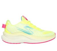 Skechers Girls Max Cushioning Ascend - Aura Speed Sneaker in Lime, Size 3 | Textile/Synthetic, Machine Washable