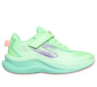Skechers Girls Max Cushioning Ascend - Sunset Searching Sneaker in Green, Size 10.5 | Textile/Synthetic, Machine Washable