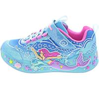 Skechers Girls Mermaid Dreams Sneaker, Blue, 9.5 UK Child