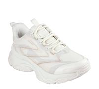 Skechers Girls Mh Antgrvty Lace-Up Sneakers in Off White - Size UK 4