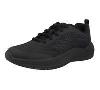 Skechers Microspec Advance Textile Junior Black Trainers UK 13