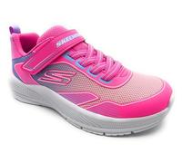 Skechers Microspec Advance Oasis Point Sneaker, Hot Pink Pu/Multi Mesh, 13.5 UK