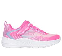 Skechers Girls Microspec Advance - Oasis Point Sneaker in Hot Pink, Size 1.5 | Synthetic/Textile, Machine Washable