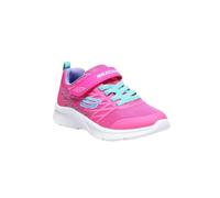 Skechers Girls Sneakers Microspec Advance Oasis Point - Hot Pink PU/Multi Mesh - UK 11