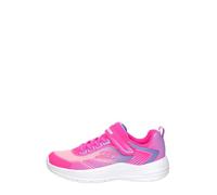 Skechers Girl's Microspec Advance Oasis Point Sneakers, Hot Pink Pu/Multi Mesh, 9.5 UK Child