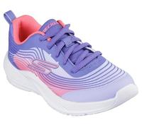 Skechers Girls Microspec Advance Ombre 3D Print Trainer - Purple, Purple, Size 12 Younger Purple