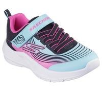 Skechers GIRLS MICROSPEC ADVANCE STRAP TRAINERS JUNIOR SHOES 303575L - Multicolour - Size UK 12 Kids