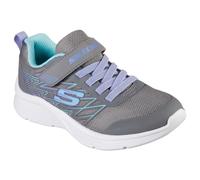 Skechers Girls Microspec - Bold Delight Colour: Grey, Size: 32