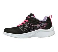Skechers Girls Microspec-Bold Delight Sneaker, Black, 12 Little Kid US