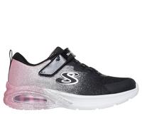 Skechers Girls Microspec Max Advance - Glitz Gala Sneaker in Black/Rose Gold, Size 11.5 | Synthetic/Textile