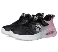Skechers Girl's MICROSPEC MAX Advance Glitz Gala Trainers, Black Synthetic/Rose Gold Trim, 2 UK Child