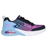 Skechers Girls Microspec Max Advance - Neon Craze Sneaker in Periwinkle, Size 5.5 | Synthetic/Textile