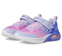 Skechers Girls Microspec Max Advance Sneaker, Black Lavender, 3 UK Child