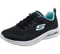 Skechers Girls Microspec Max Electric Jumps Sneaker, Black Mesh, 1 UK