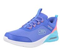 Skechers Microspec Max Color Trifecta Sneaker, Blue Synthetic/Multi Trim, 12.5 UK Child