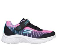 SKECHERS Junior Girls Microspec Plus Disco Dreaming Trainers Black/Metallic 13K