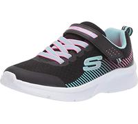Skechers Girls' Microspec Trainer, Black, 13.5 UK Child
