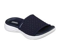 Skechers Girl's On-the-go 600 - Stellar Open Toe Sandals, Blue Navy White Nvw, 3 UK