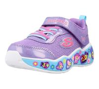 Skechers Boy's Girl's Play Scene Fun Squad Sneaker, Purple Sparkle Synthetic/Multi Trip, 7 UK Child