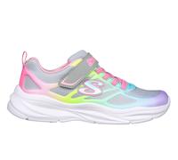 Skechers Girls Power Jams Sneaker in Gray, Size 3 | Textile, Machine Washable