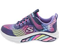 Skechers Girl's Rainbow Cruisers Rainbow Reflection Sneakers, Navy, 13 UK Child