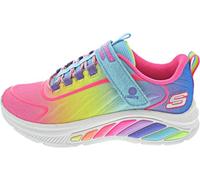 Skechers Girls Trainers, Turquoise Mesh/Multi Trim, 2.5 UK