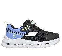 Skechers Girls S-Lights: Glide-Step Lights Sneaker in Black, Size 11 | Synthetic/Textile
