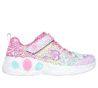Skechers Girls S-Lights: Princess Wishes Sneaker , Size 12.5 | Textile/Synthetic