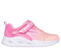 Skechers Girls S-Lights: Sola Glow - Colour Breeze Sneaker in Pink, Size 11 | Textile/Synthetic
