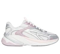 Skechers Girls S2K Sneaker in Off White, Size 6 | Synthetic/Textile, Machine Washable
