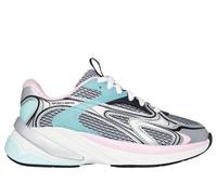 Skechers Girls S2K Sneaker in Silver, Size 5.5 | Synthetic/Textile, Machine Washable