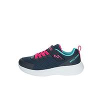 Skechers Girl's Selectors Jammin' Jogger Sneakers, Navy Mesh/Aqua Trim, 12 UK Child