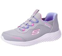 Skechers Girl's Slip-Ins Bounder Simple Cute Grey, 9.5 UK