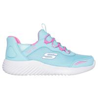Skechers Girls Bounder Simple Cute Sneaker, Turqoise, 2 UK Child