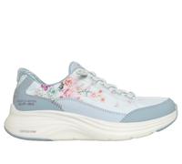 Skechers Girls Slip-ins: Contour Foam - Cosy Fit Gentle Bloom Sneaker in Blue, Size 10.5 | Textile/Synthetic, Machine Washable