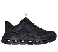 Skechers Girls Slip-ins: Glide-Step - Vista Lane Sneaker in Black, Size 13.5 | Synthetic/Textile, Machine Washable