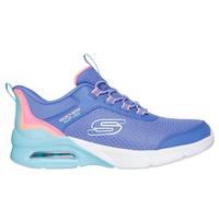 Skechers Girls Slip-ins: Microspec Max - Colour Trifecta Sneaker in Blue, Size 12 | Synthetic/Textile