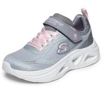 Skechers Girl's Sola Glow 2.0 Dazzle Steps Trainers, Light Gray Textile/Synthetic/Multi Trim, 1.5 UK Child