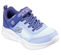 Skechers Girl's Skechers Sola Glow Ombre Deluxe Sneakers, Navy Mesh/Light Blue Trim, 9.5 UK Child
