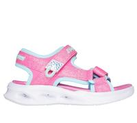Skechers S-LIGHTS: SOLA GLOW Girls Sandals Hot Pink/Aqua - UK 1.5 (Older Kids)