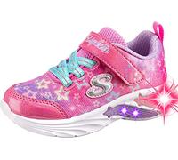 Skechers Girl's Star Sparks Sneakers, Pink Mesh/Multi Trim, 3 UK Child